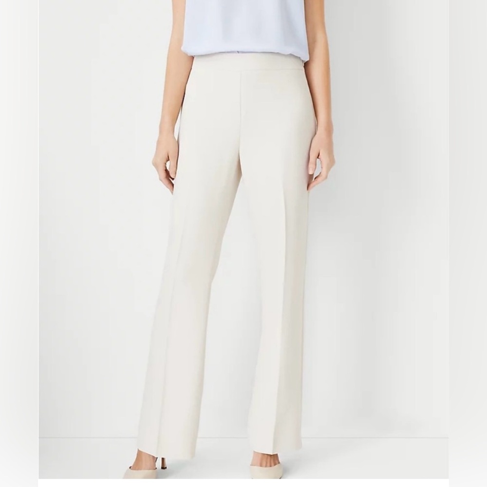 Ann Taylor Petite Side Zip Trouser Pant 4P